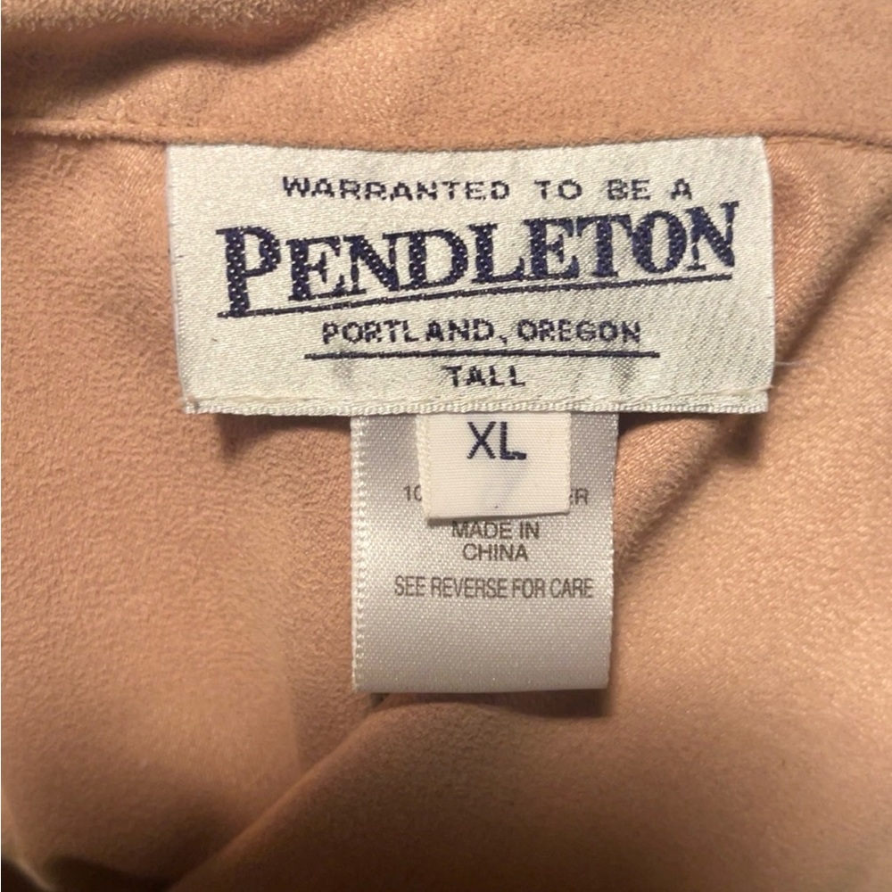 Pendleton Camel Button-Front Trench Coat - image 2